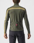 CASTELLI Langarm Fahrradtrikot für den Sommer - UNLIMITED THERMAL - Grün