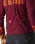 CASTELLI Langarm Fahrradtrikot für den Sommer - UNLIMITED THERMAL - bordeaux