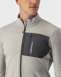 CASTELLI Langarm Fahrradtrikot für den Winter - UNLIMITED TRAIL - Grau