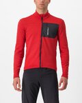 CASTELLI Langarm Fahrradtrikot für den Winter - UNLIMITED TRAIL - Rot/Grau