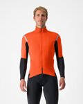 CASTELLI Langarm Fahrradtrikot für den Winter - GABBA ROS 2 - Orange