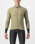 CASTELLI Langarm Fahrradtrikot für den Winter - FLIGHT LS AIR - Grün