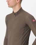 CASTELLI Langarm Fahrradtrikot für den Winter - FLIGHT LS AIR - Grün