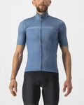 CASTELLI Kurzarm Fahrradtrikot - PRO THERMAL MID - Blau