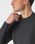 CASTELLI Langarm Fahrrad-Shirt - BANDITO WOOL LS - Schwarz