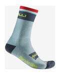 CASTELLI Klassische Fahrradsocken - QUINDICI SOFT MERINO - Hellgrün