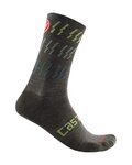 CASTELLI Klassische Fahrradsocken - MID WINTER 18 - Grün