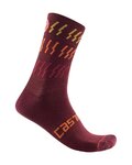 CASTELLI Klassische Fahrradsocken - MID WINTER 18 - bordeaux