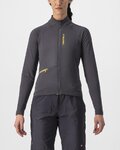 CASTELLI Langarm Fahrradtrikot für den Winter - UNLIMITED TRAIL W - Grau