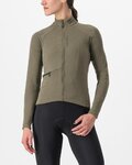CASTELLI Langarm Fahrradtrikot für den Winter - UNLIMITED TRAIL W - Braun