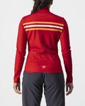 CASTELLI Langarm Fahrradtrikot für den Sommer - UNLIMITED W THERMAL - Rot