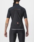 CASTELLI Kurzarm Fahrradtrikot - PERFETTO ROS 2 W WIND - Schwarz