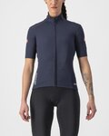 CASTELLI Kurzarm Fahrradtrikot - PERFETTO ROS 2 W WIND - Blau