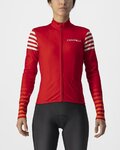 CASTELLI Langarm Fahrradtrikot für den Winter - AUTUNNO - Rot
