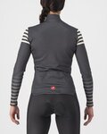 CASTELLI Langarm Fahrradtrikot für den Winter - AUTUNNO - Grau