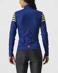 CASTELLI Langarm Fahrradtrikot für den Winter - AUTUNNO - Blau