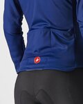 CASTELLI Langarm Fahrradtrikot für den Winter - AUTUNNO - Blau
