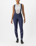 CASTELLI Lange Fahrradhose mit Trägern - VELOCISSIMA DT - Blau