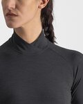 CASTELLI Langarm Fahrrad-Shirt - BANDITO WOOL W - Schwarz