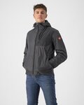 CASTELLI Winddichte Fahrradjacke - RISCALDA PUFFY - Grau