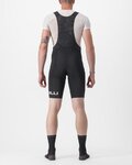 CASTELLI Kurze Fahrradhose mit Trägern - PREMIO BLACK LTD EDITION - Schwarz/Weiß