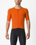 CASTELLI Kurzarm Fahrradtrikot - PREMIO BLACK - Orange