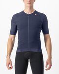 CASTELLI Kurzarm Fahrradtrikot - PREMIO BLACK - Blau