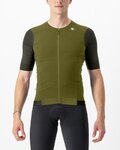 CASTELLI Kurzarm Fahrradtrikot - PREMIO BLACK - Grün