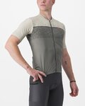 CASTELLI Kurzarm Fahrradtrikot - UNLIMITED ENTRATA - Grau/Elfenbein