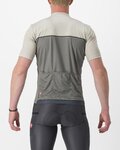 CASTELLI Kurzarm Fahrradtrikot - UNLIMITED ENTRATA - Grau/Elfenbein