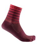 CASTELLI Klassische Fahrradsocken - SPEED STRADA 12 - bordeaux