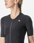CASTELLI Kurzarm Fahrradtrikot - PREMIO W - Schwarz