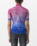 CASTELLI Kurzarm Fahrradtrikot - MARMO - Blau/Rosa