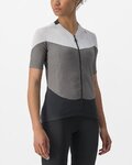 CASTELLI Kurzarm Fahrradtrikot - GRADIENT COLOR BLOCK - Grau