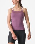 CASTELLI Fahrrad-Muskelshirt - BAVETTE TOP - Lila