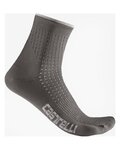 CASTELLI Klassische Fahrradsocken - PREMIO - Grau