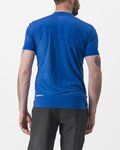 CASTELLI Kurzarm Fahrrad-Shirt - ITALIA MERINO - Blau