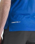 CASTELLI Kurzarm Fahrrad-Shirt - ITALIA MERINO - Blau