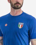CASTELLI Kurzarm Fahrrad-Shirt - ITALIA MERINO - Blau