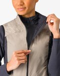 CASTELLI Fahrradweste - UNLIMITED PUFFY W - Beige