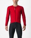 CASTELLI Langarm Fahrradtrikot für den Winter - FLY JACK-SEY - Rot