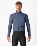 CASTELLI Fahrrad-Thermojacke - ALPHA DOPPIO ROS - Blau