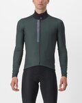 CASTELLI Langarm Fahrradtrikot für den Winter - ENTRATA THERMAL - Grün