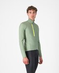 CASTELLI Langarm Fahrradtrikot für den Winter - ENTRATA THERMAL - Grün
