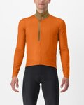 CASTELLI Langarm Fahrradtrikot für den Winter - ENTRATA THERMAL - Orange