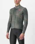 CASTELLI Langarm Fahrradtrikot für den Winter - RAFFICA - Grün