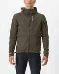 CASTELLI Fahrrad-Thermojacke - TRAIL HOODIE - Braun