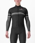 CASTELLI Langarm Fahrradtrikot für den Winter - RETTA - Schwarz