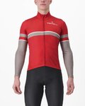CASTELLI Langarm Fahrradtrikot für den Winter - RETTA - Rot