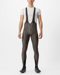 CASTELLI Lange Fahrradhose mit Trägern - UNLIMITED THERMAL - Braun